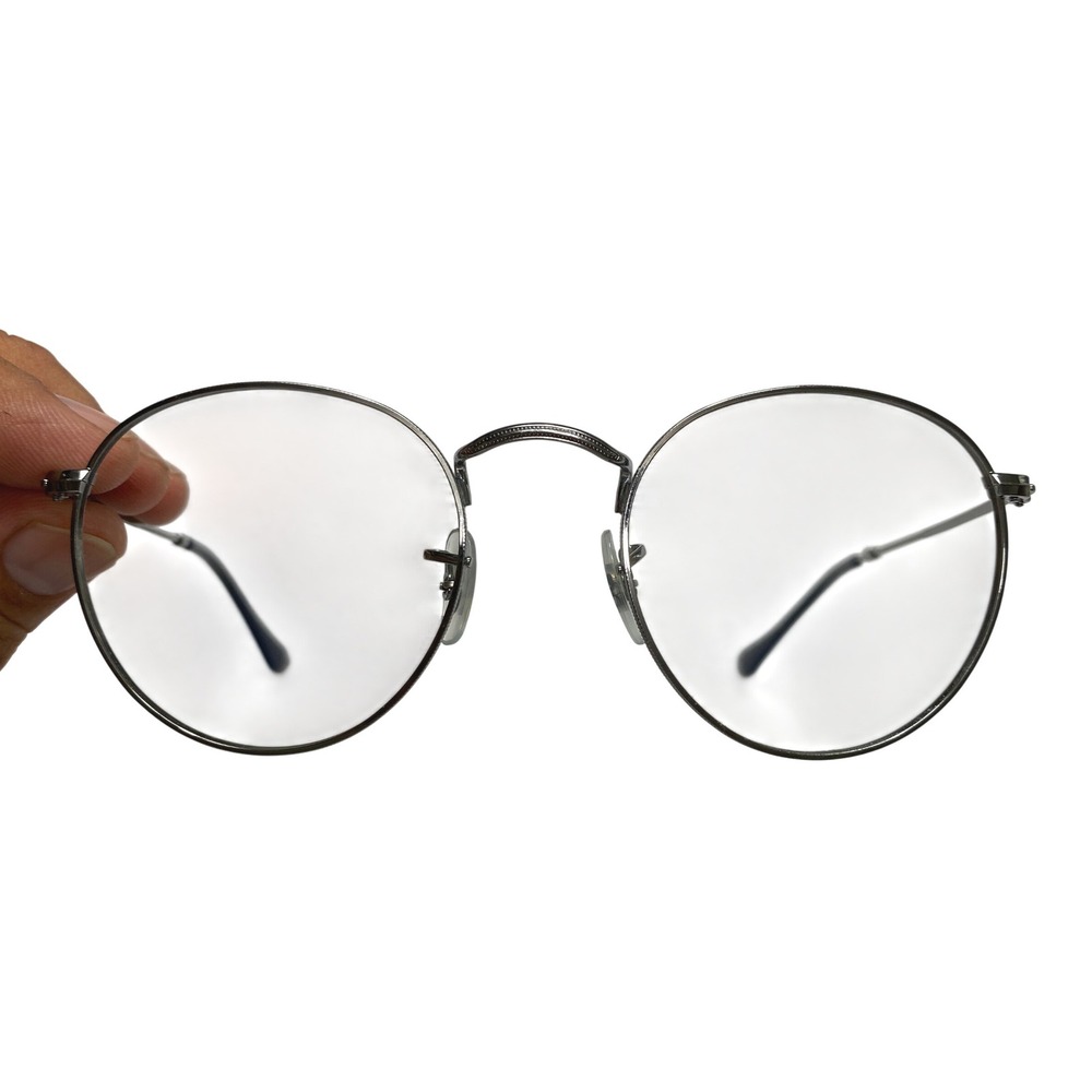 Ray-Ban RB 3447V 2502 Round Metal Eyeglasses Unisex 50mm Gunmetal
